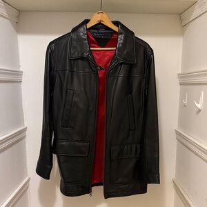 Tommy Hilfiger Black Jacket with Red Lining